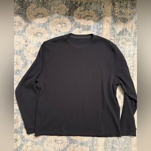 Lululemon Cotton-Blend Waffle Knit Long-Sleeve Shirt XL Pristine Condition